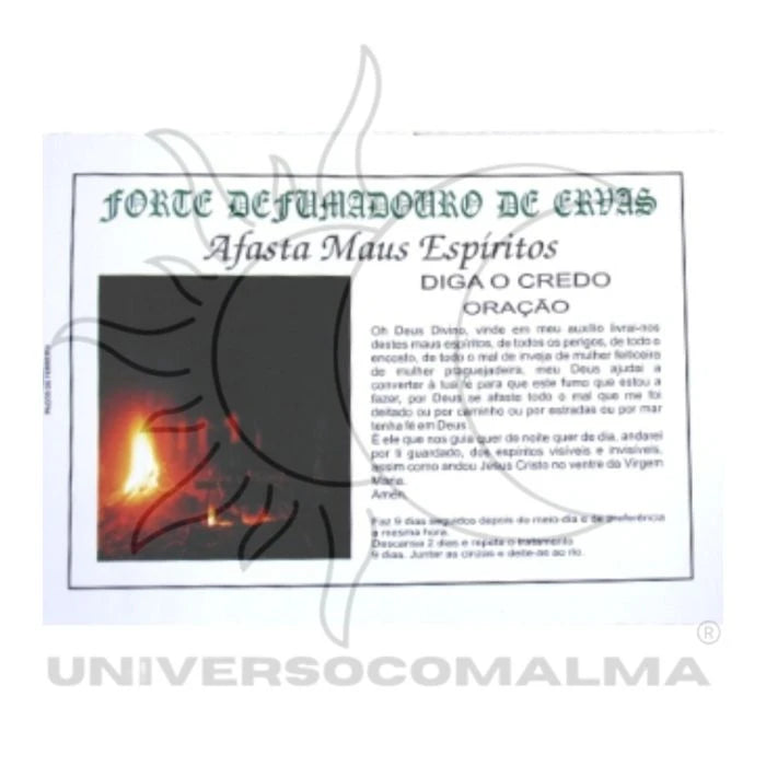 Defumador Afasta Maus Espíritos – Aproximadamente 80g