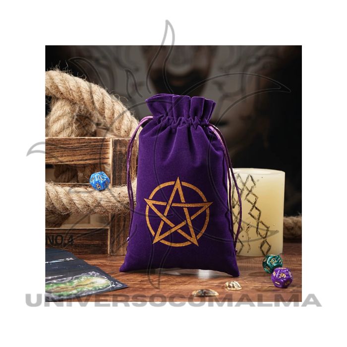 Bolsa de Veludo para Tarot - Pentagrama