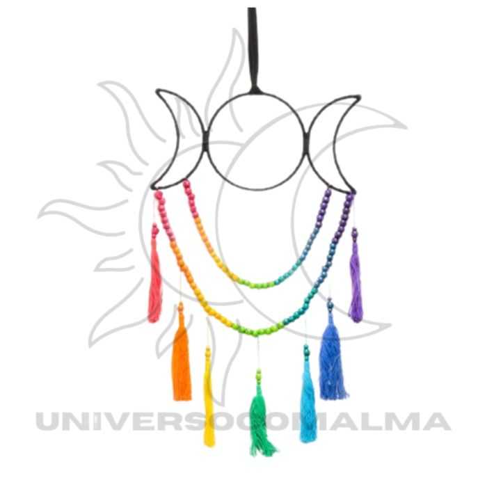 Caça Sonhos Chakras Triluna - Proteção e Harmonia Lunar