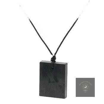 Colar de Shungite Retangular – Proteção Energética