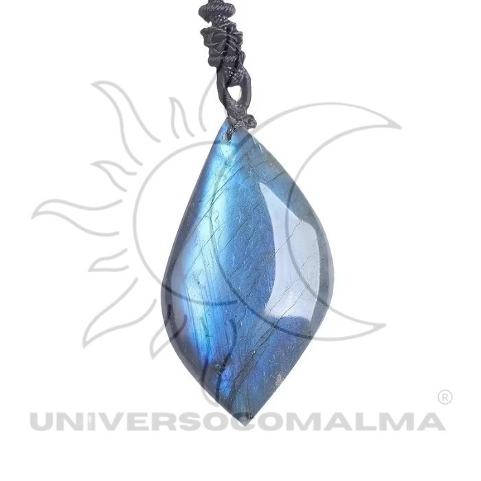 Colar Pingente de Labradorite