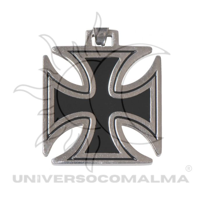 Cruz de Malta 3cm símbolo de proteção e transmutação energética.