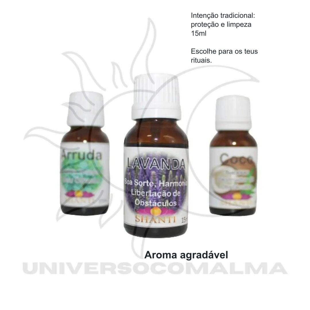 Essências Shanti 15ml – Concentrados para Rituais — benefícios, utilização e características