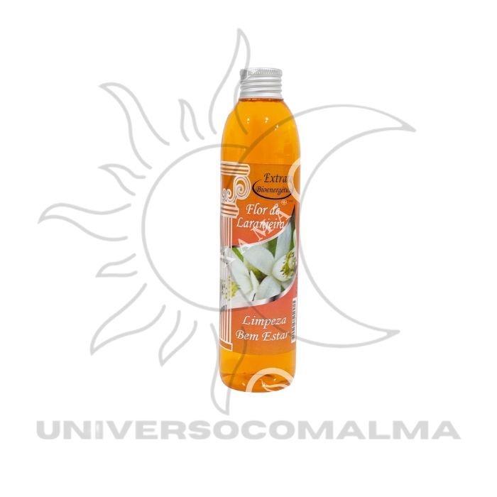 Frasco de água de Florida com rótulo laranja