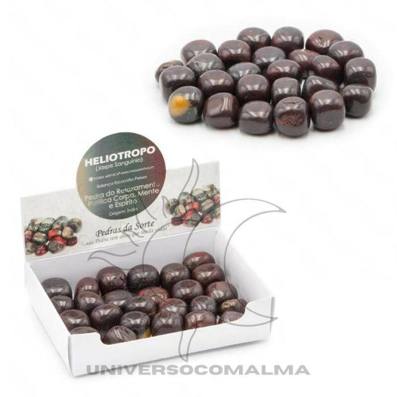 Heliotropo (Jaspe Sanguíneo) - Cristal de Cura e Renovação - Universo com Alma ®