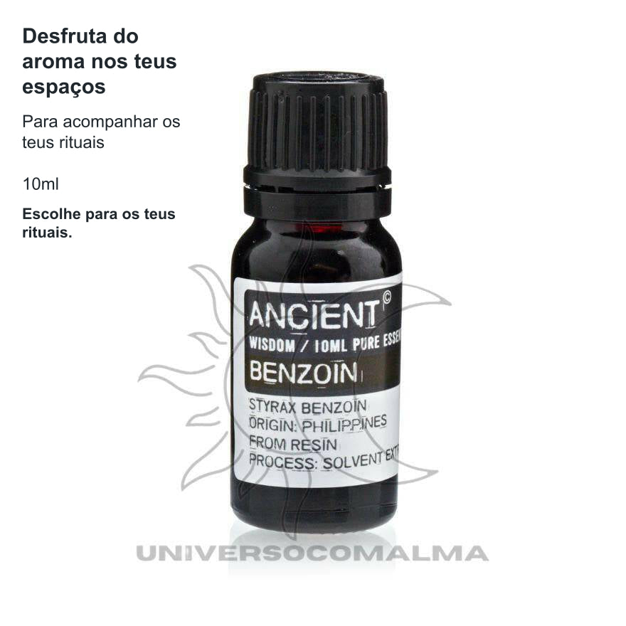 Óleo Essencial de Benjoim 10ml - Diluído - Calmante e Protetor — benefícios, utilização e características