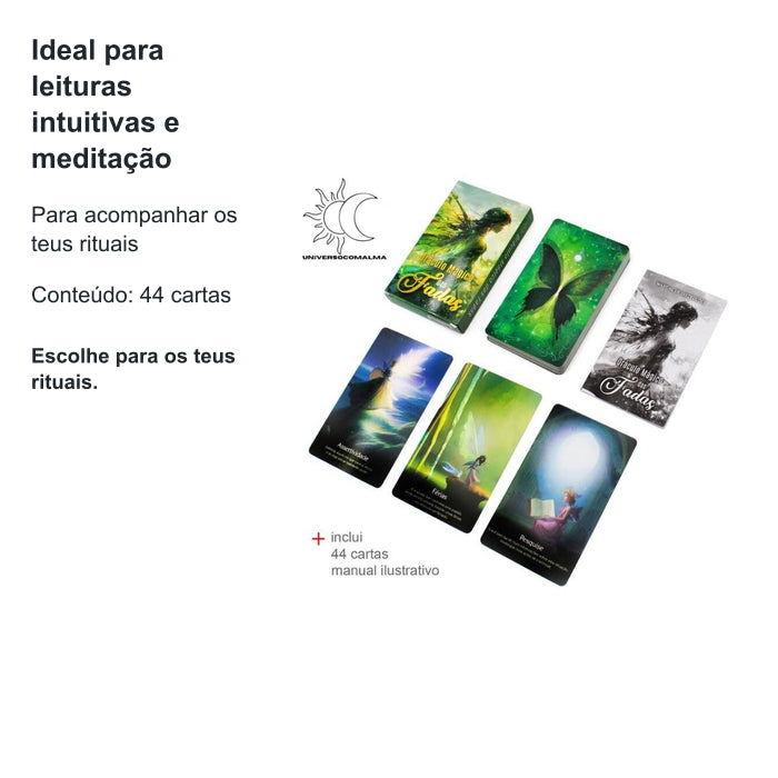 Oráculo Mágico das Fadas – 44 Cartas — benefícios, utilização e características