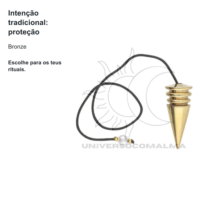 Pêndulo de Bronze Isis - 4 Pilhas — benefícios, utilização e características