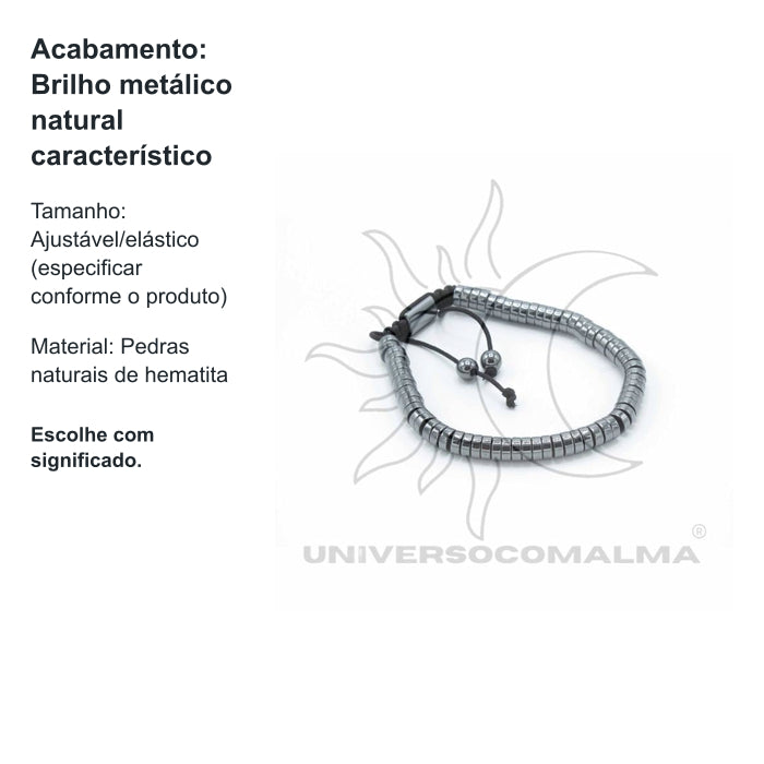 Pulseira de Hematita - Cilindros — benefícios, utilização e características