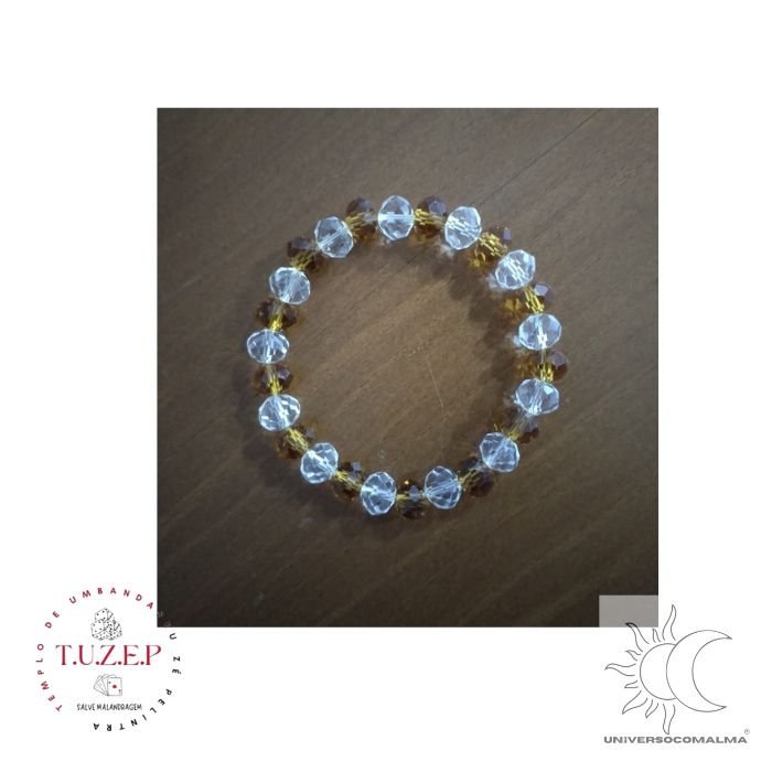 Pulseira de Proteção Oxum TUZEP - Orixá do Amor e Prosperidade | Universo com Alma