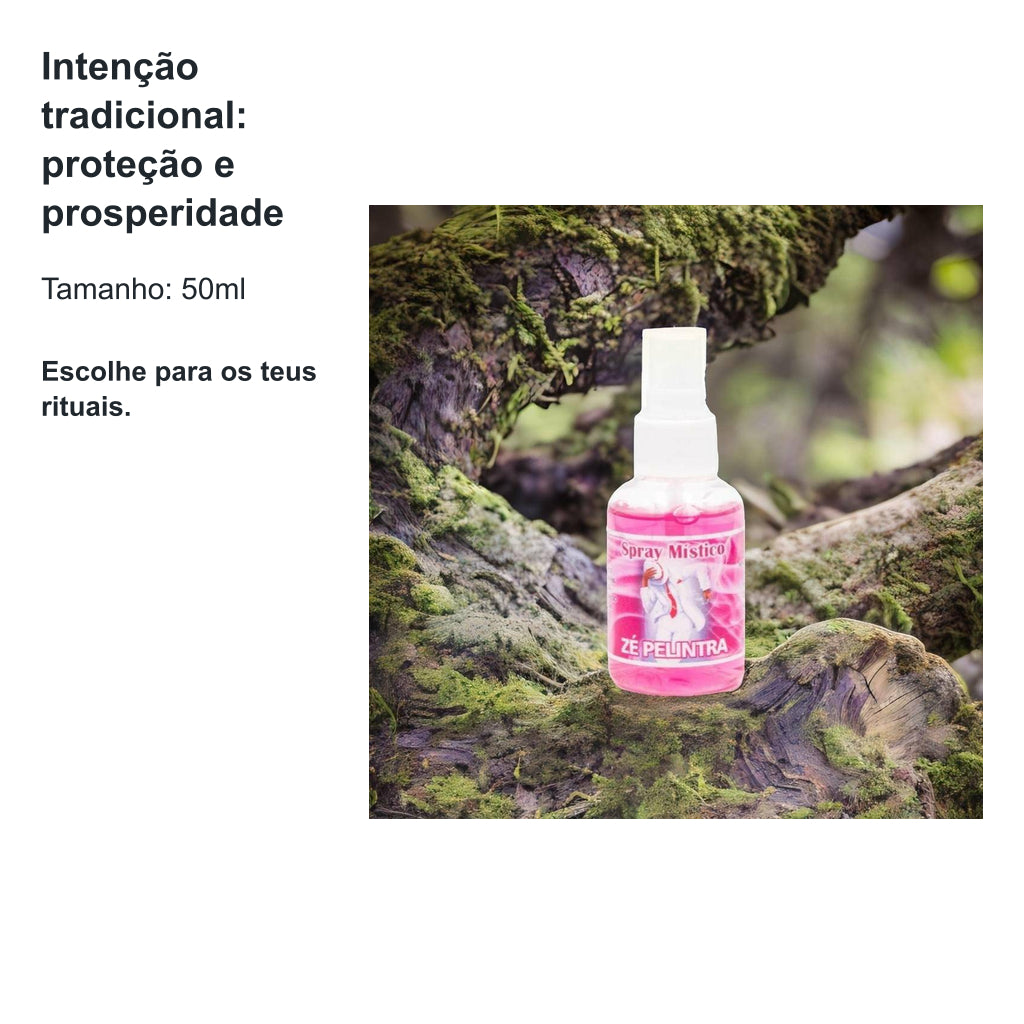 Spray Místico Zé Pelintra – 50ml — benefícios, utilização e características