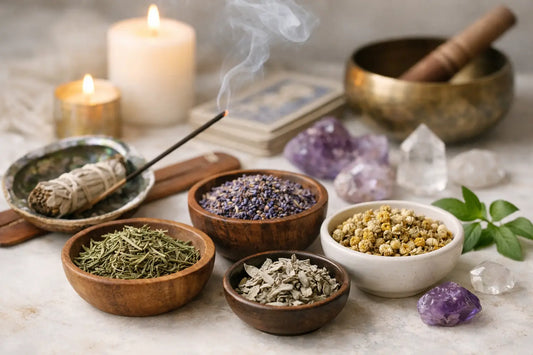 Guia de ervas secas para uso ritual