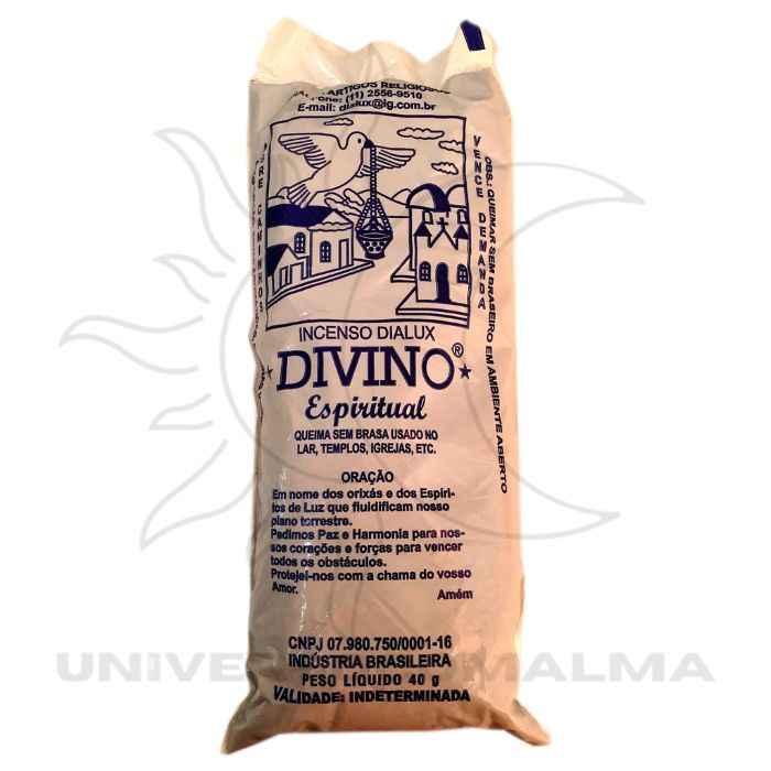 Incenso Divino Espiritual DIALUX 40g – Harmonização e Proteção Espiritual