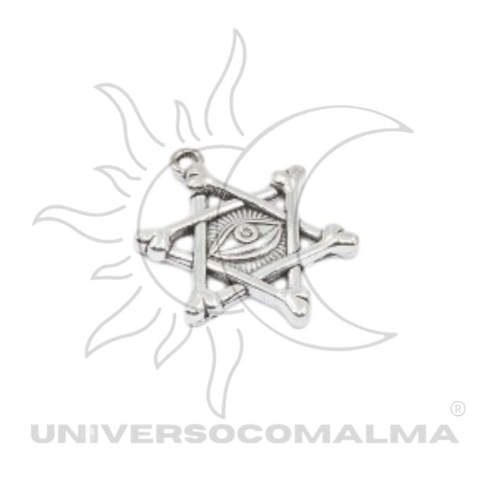 Pingente Estrela de David com Olho Divino