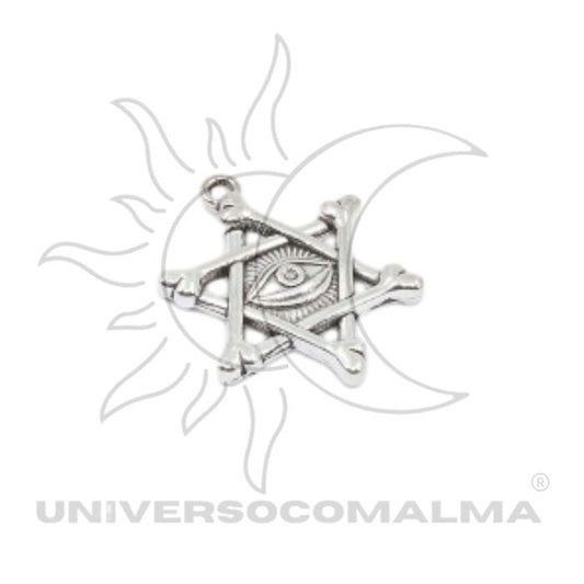 Pingente Estrela de David com Olho Divino