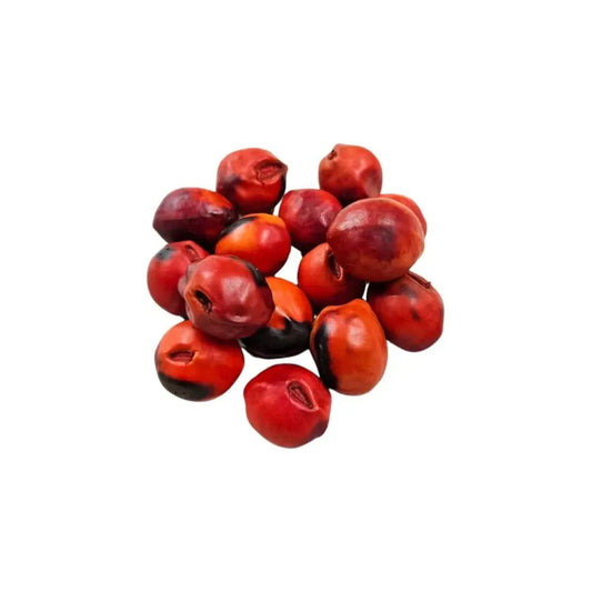 Favas de Exu vermelhas