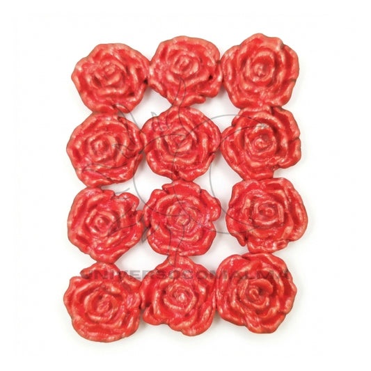 Pingente rosa vermelha para guias e colares (montagem de guias) – Universo com Alma