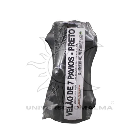 Velão de 7 pavios preto – Universo com Alma®