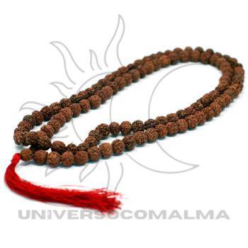 Japa Malas 108 Contas Rudraksha - Castanho - Universo com Alma ®