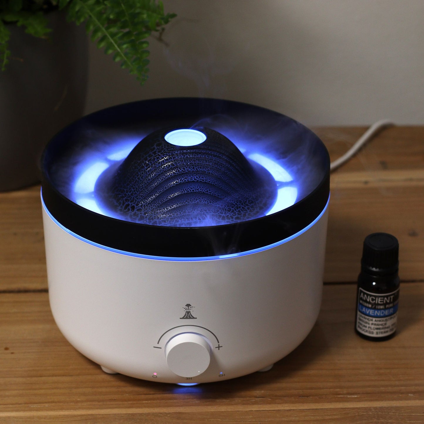 Difusor Aroma Efeito Vulcão Grande 2 Cores Tomada | Universo Alma
