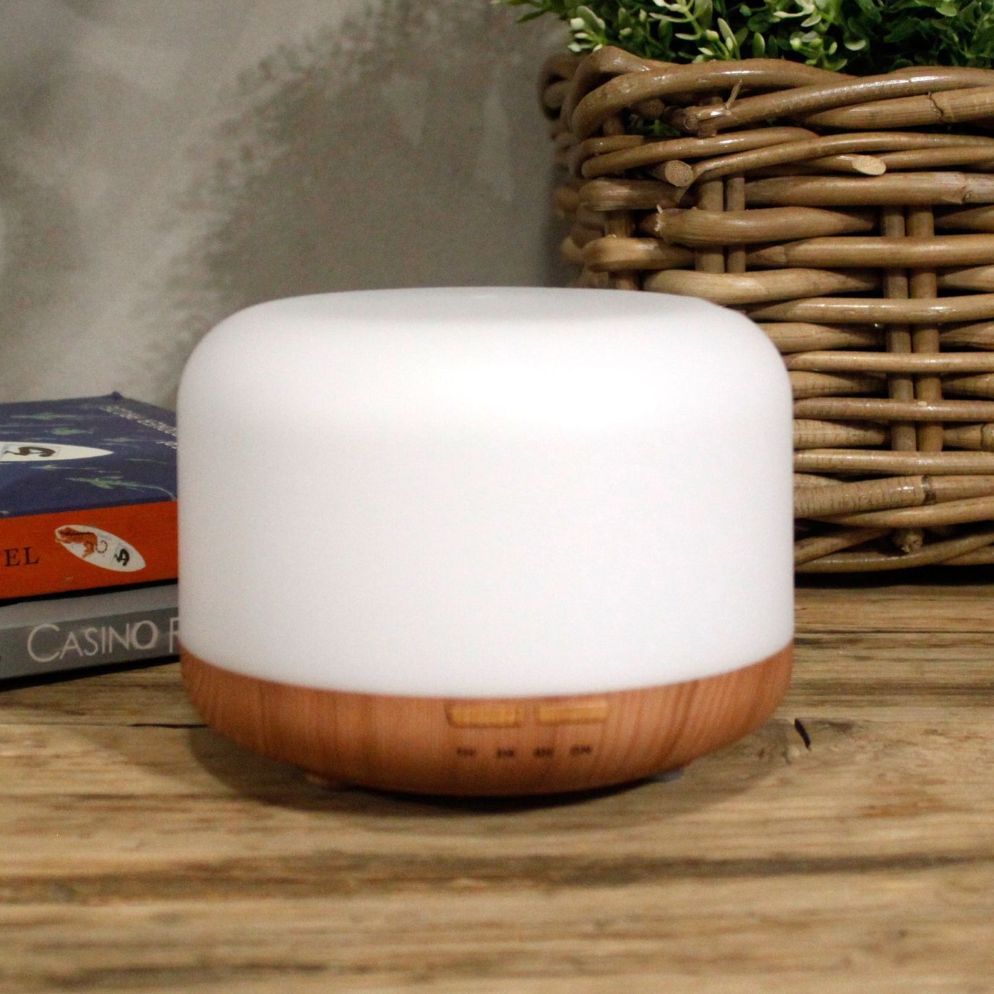 Difusor Aroma Ultrassónico 300ml LED 7 Cores USB | Universo com Alma