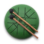Tambor de Língua Om Verde 16cm | Instrumento de Meditação e Relaxamento