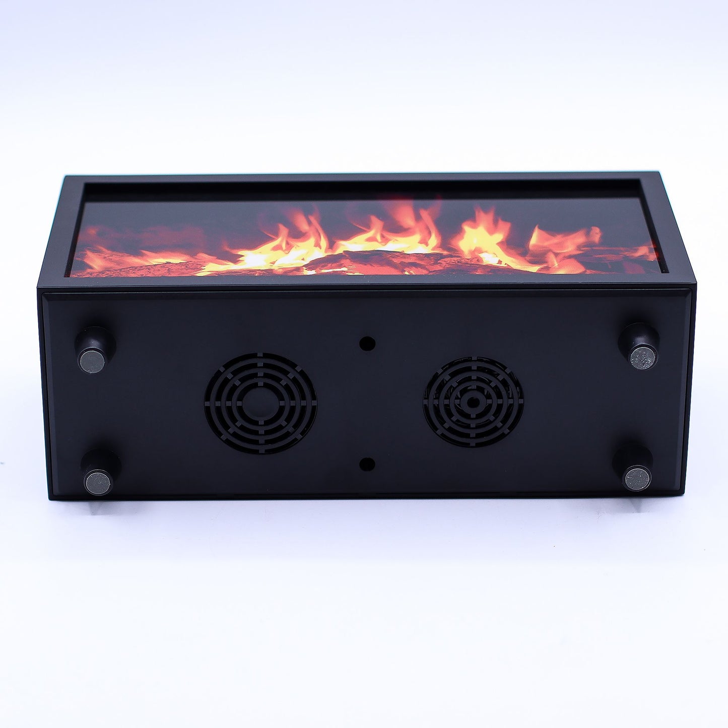 Difusor Aroma Efeito Chama USB Som Aves - Preto | Universo com Alma