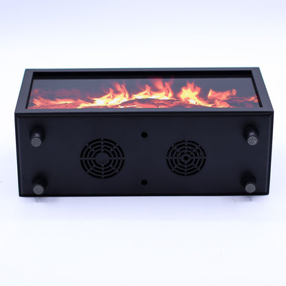 Difusor Aroma Efeito Chama USB Som Aves - Preto | Universo com Alma