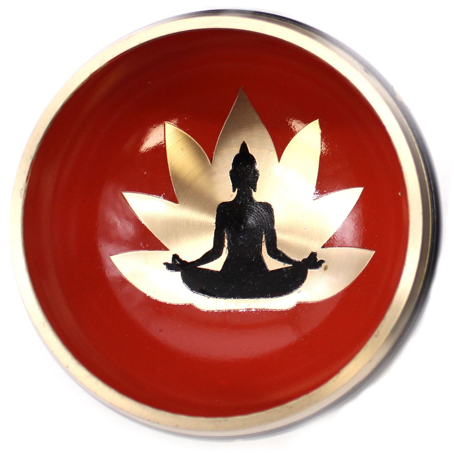Taça Tibetana Buda 10,7cm | Kit Meditação e Terapia Sonora
