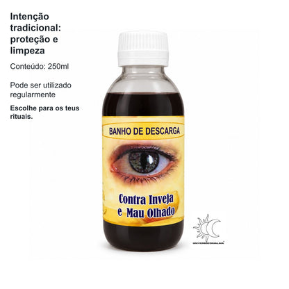Banho de Descarga Contra Inveja e Mau Olhado 250ml — benefícios, utilização e características