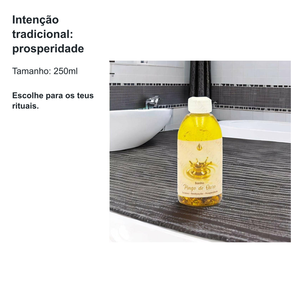 Banho Líquido Pingo de Ouro – 250ml — benefícios, utilização e características