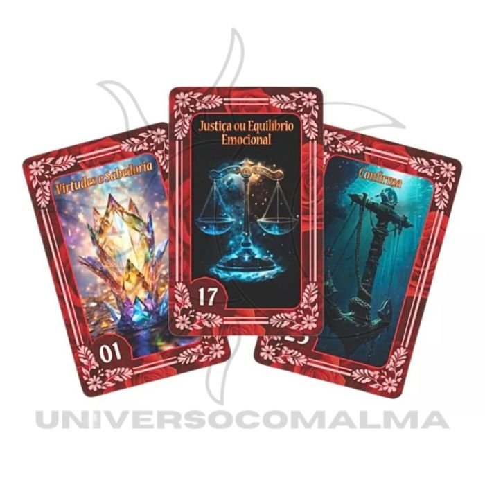 Cartas do Baralho Dona 7 Saias (exemplo de 3 cartas) – 36 cartas