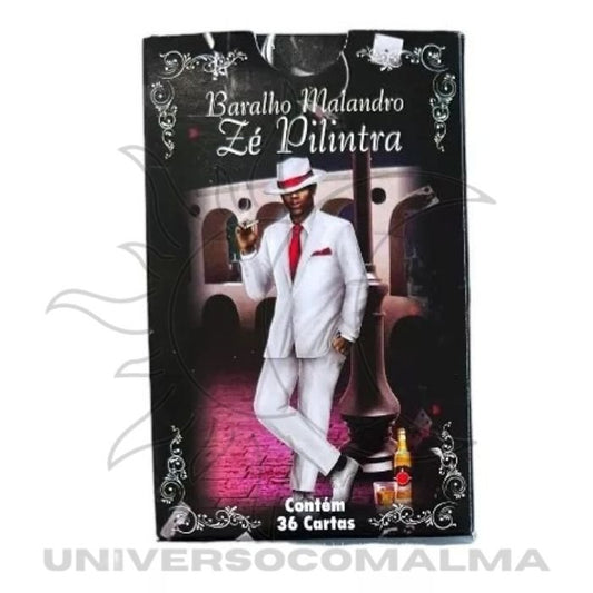 Baralho Malandro Zé Pilintra com 36 cartas – caixa do baralho (frente)