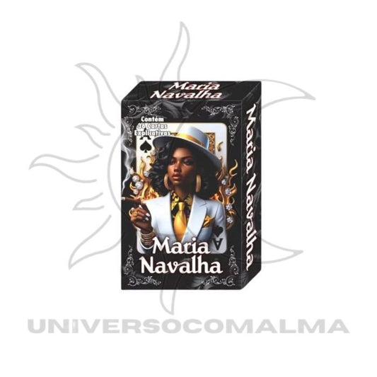 Baralho Maria Navalha com 36 cartas – caixa do baralho (frente)