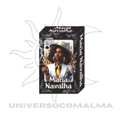 Baralho Maria Navalha com 36 cartas – caixa do baralho (frente)