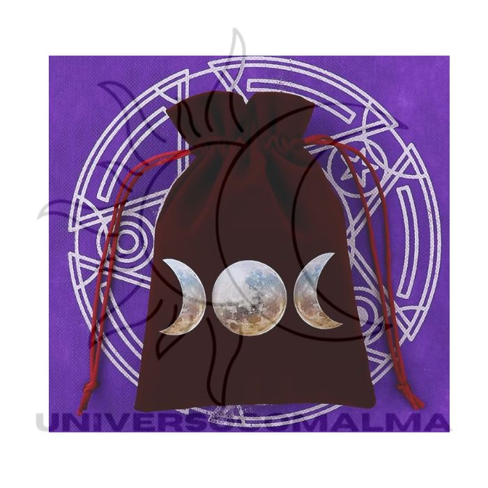 Bolsa de Veludo para Tarot - Luas - Universo com Alma ®