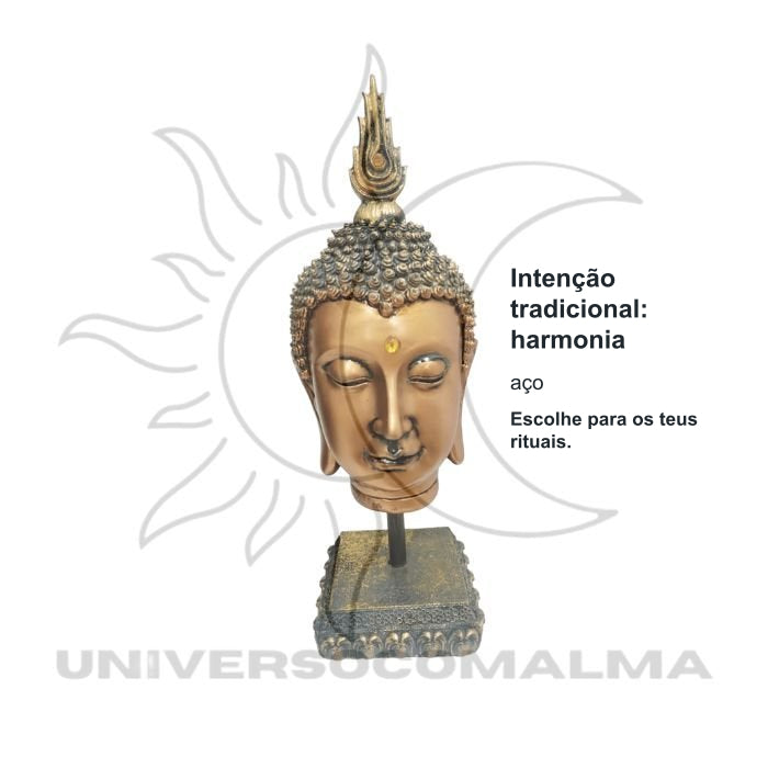 Cabeça de Buda - Serenidade e Sabedoria para o Seu Espaço — benefícios, utilização e características