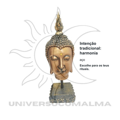 Cabeça de Buda - Serenidade e Sabedoria para o Seu Espaço — benefícios, utilização e características