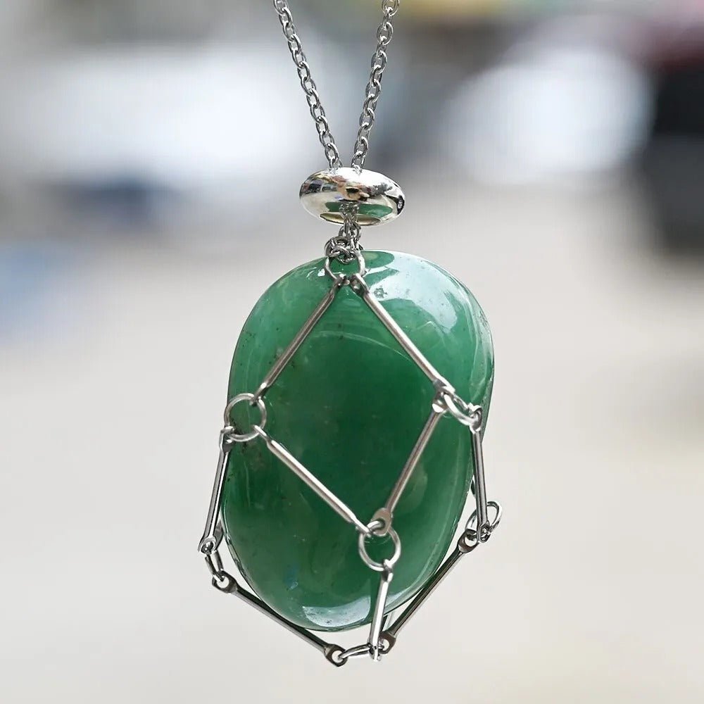 Colar Elegante com Pedra Jade 💚