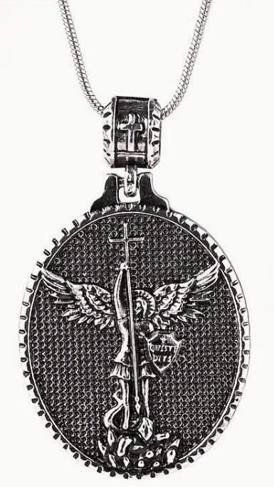 Collier pendentif Archange Michael - Protection et force divine 