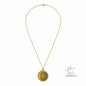 Colar de Aço Dourado com Medalha de São Bento
