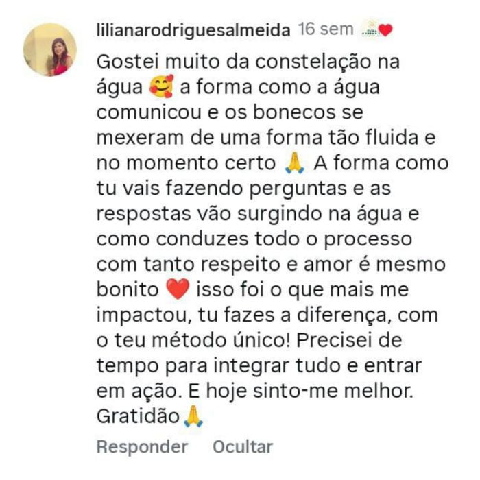 Constelação Familiar na Água | Universo Alma