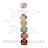 Conjunto de Pedras Naturais de Energia dos 7 Chakras - Harmonia e Alinhamento - Universo com Alma ®