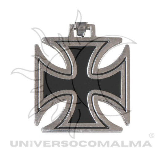 Cruz de Malta 3cm símbolo de proteção e transmutação energética.