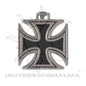 Cruz de Malta 3cm símbolo de proteção e transmutação energética.