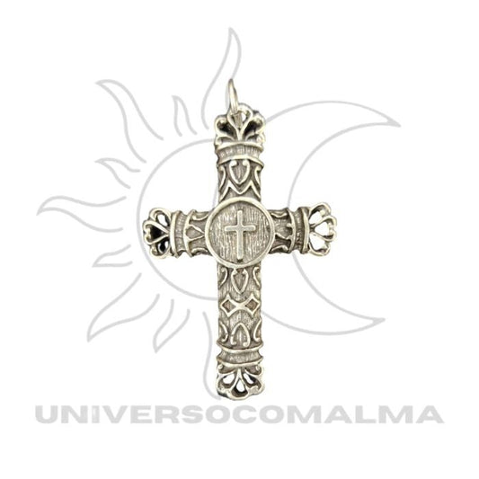 Cruz de São Cipriano 6cm utilizada como amuleto de proteção espiritual.