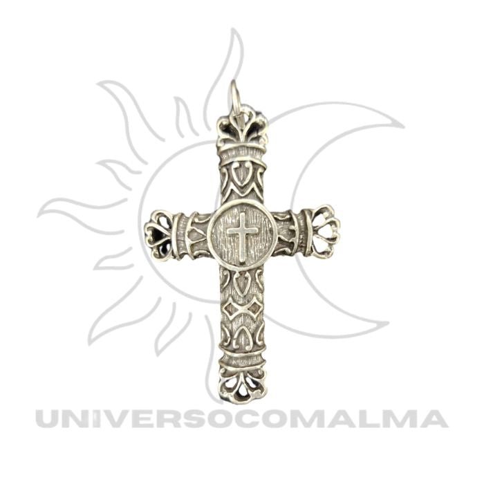 Cruz de São Cipriano 6cm utilizada como amuleto de proteção espiritual.