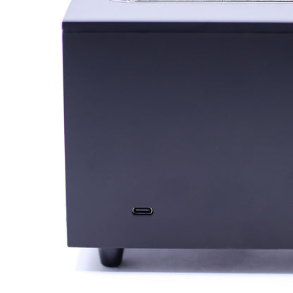 Difusor Aroma Efeito Chama USB Som Aves - Preto | Universo com Alma