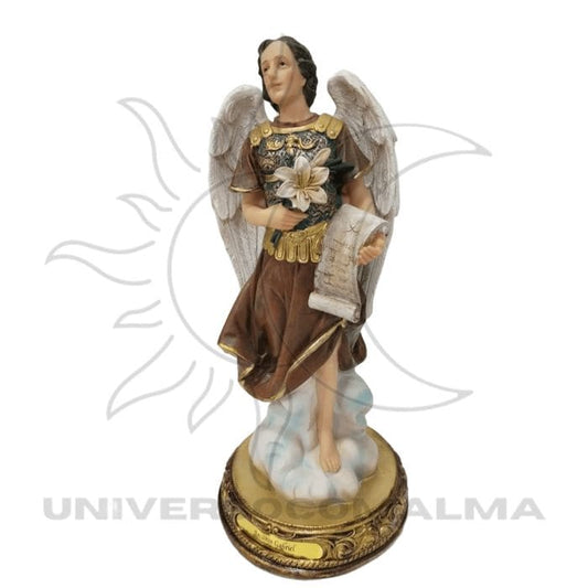 Estátua de Arcanjo Gabriel em Marfinite - Mensageiro e Proteção Divina (30cm) - Universo com Alma ®
