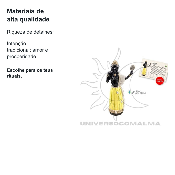 Imagem Orixá Oxum - Orixá da Sabedoria e Prosperidade — benefícios, utilização e características